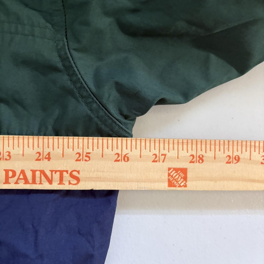 Auburn Sportswear Cape May NJ Windbreaker Mens XL‎ Green Navy Colorblock - Picture 9 of 11